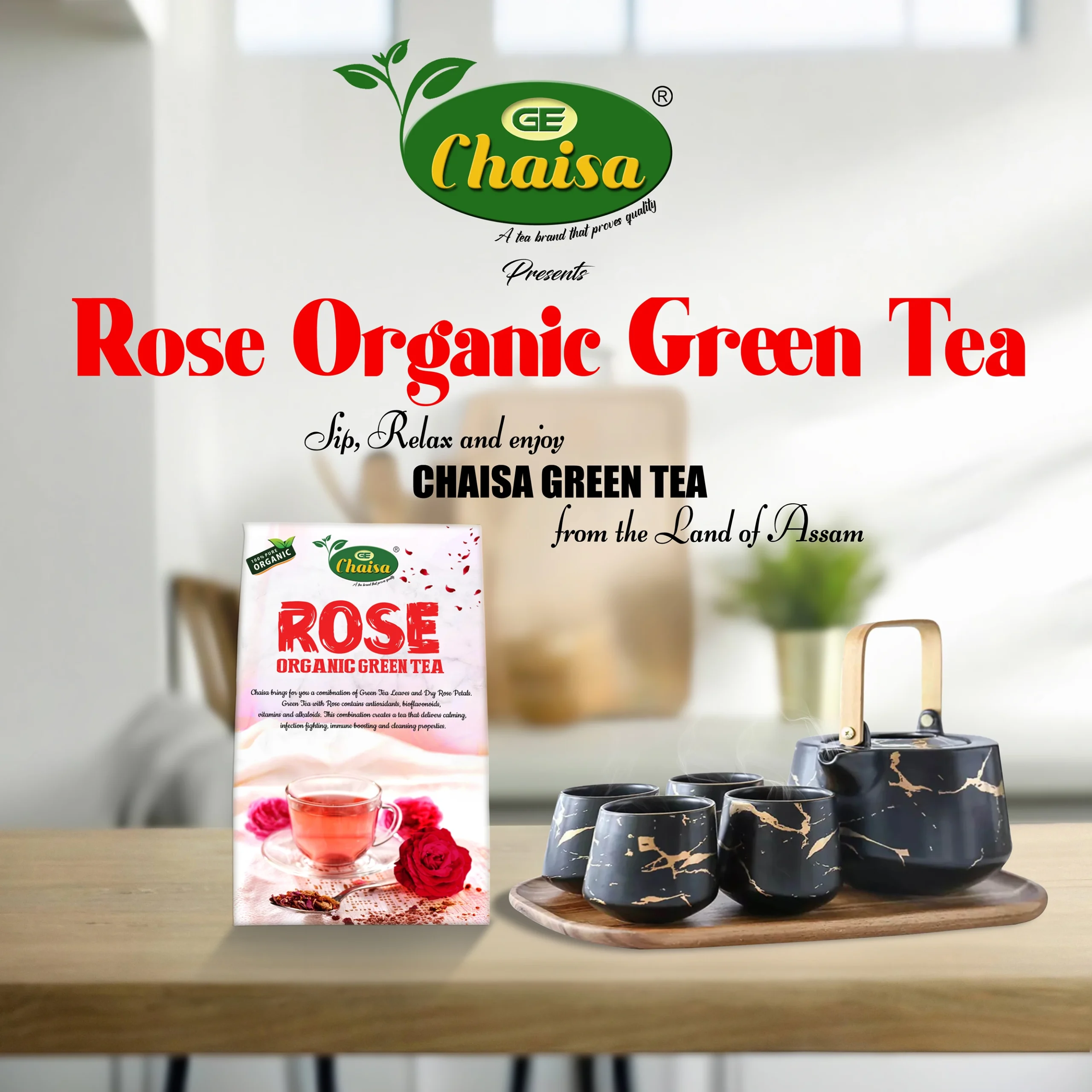 Rose Organic Green Tea (2)
