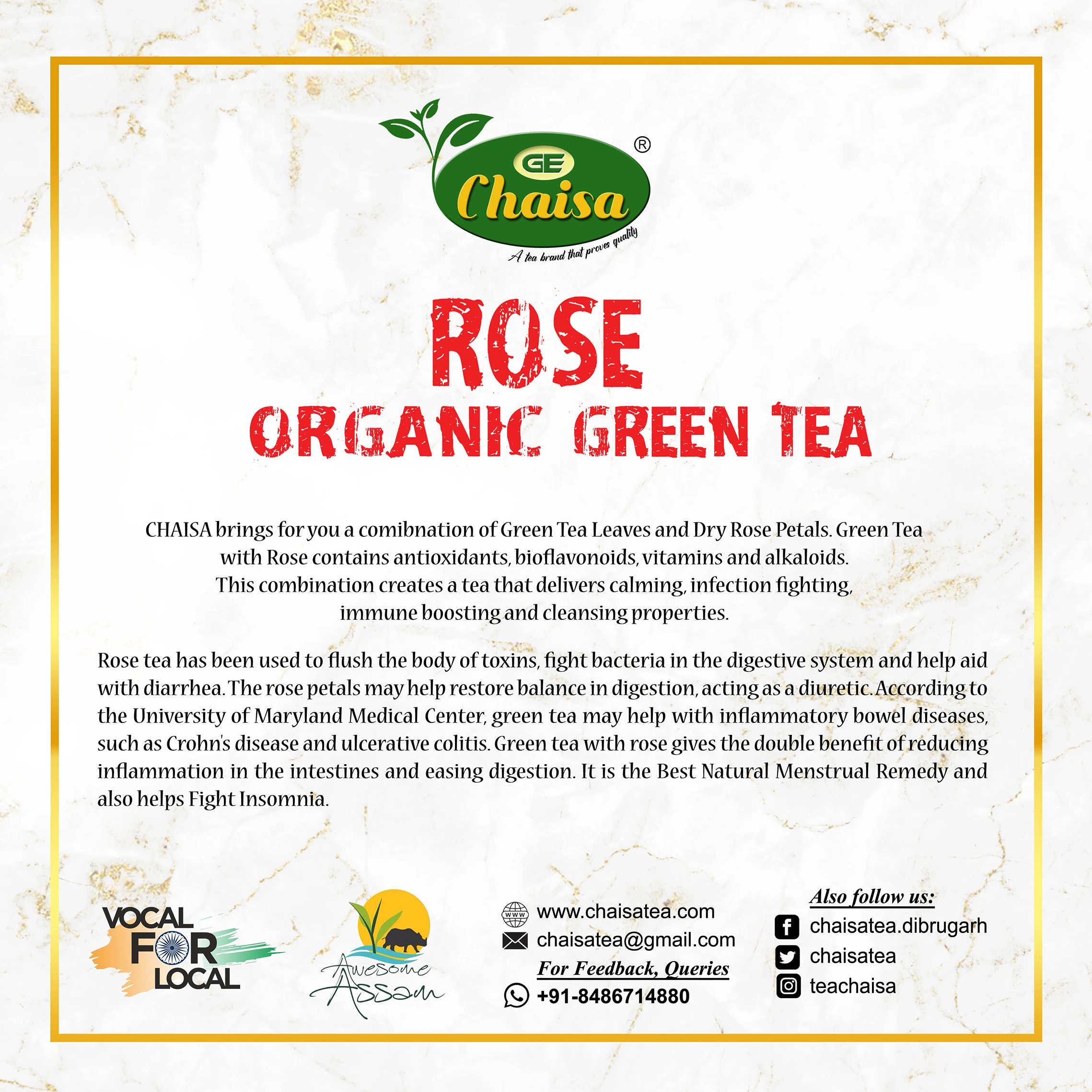 Rose Organic Green Tea (5)